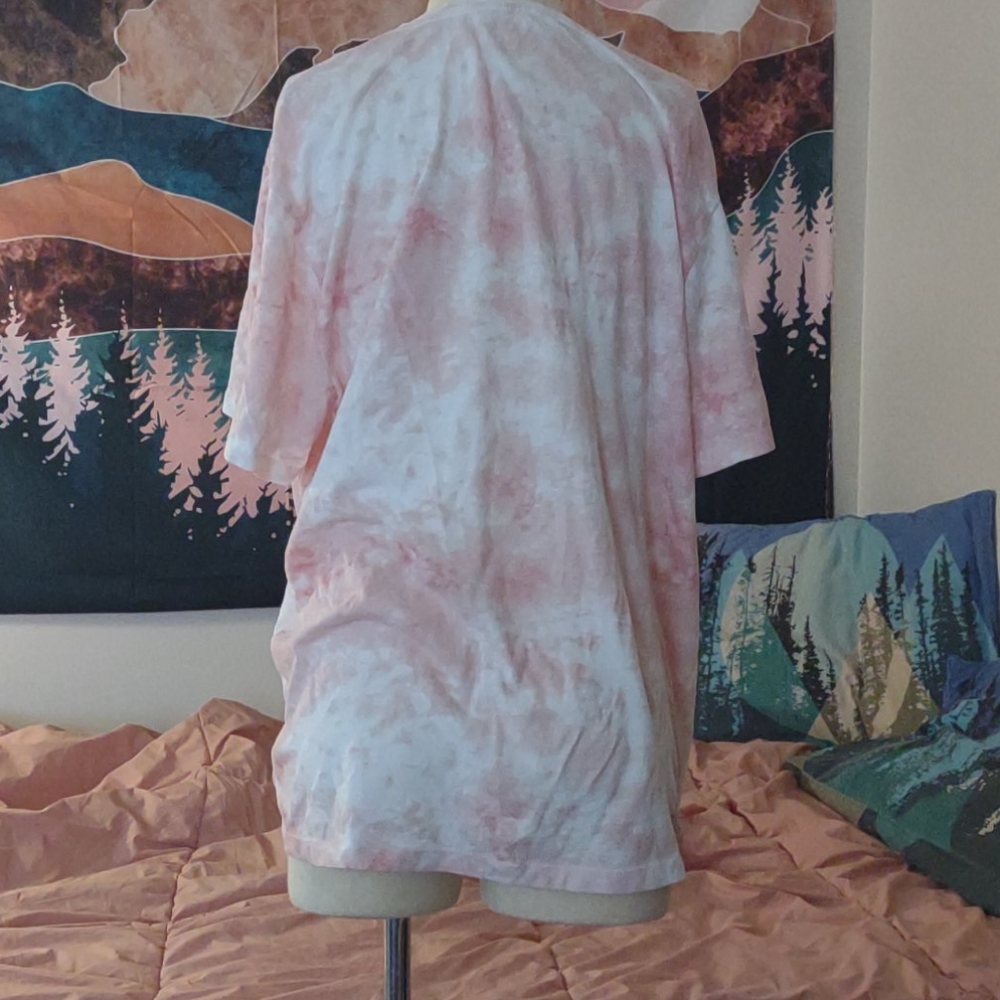 Soft sunset pink tie dye tee XL Old Navy Summer! - Picture 4 of 6